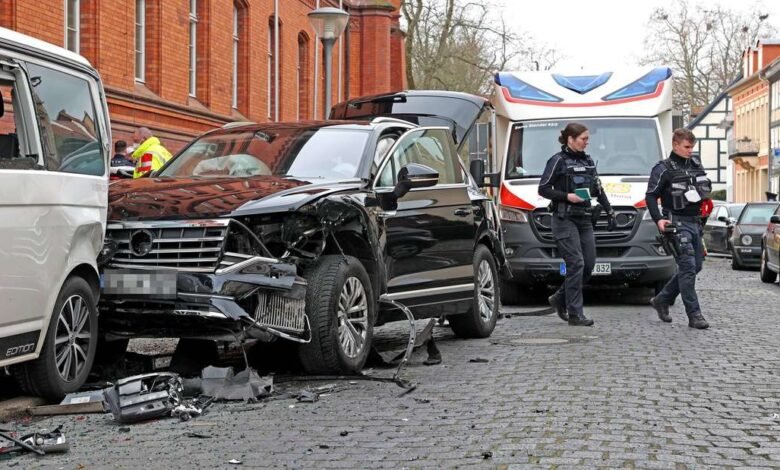 Schwarzer Krankenwagen